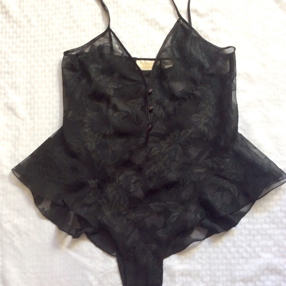 Victoria's Secret Other - Victoria’s Secret Black Lace Body Suit SzS $11